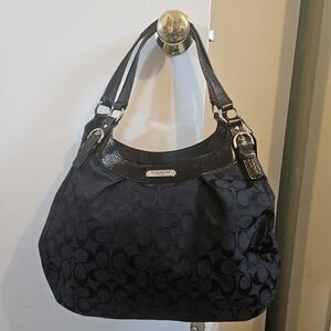 Coach Black Signature Bag